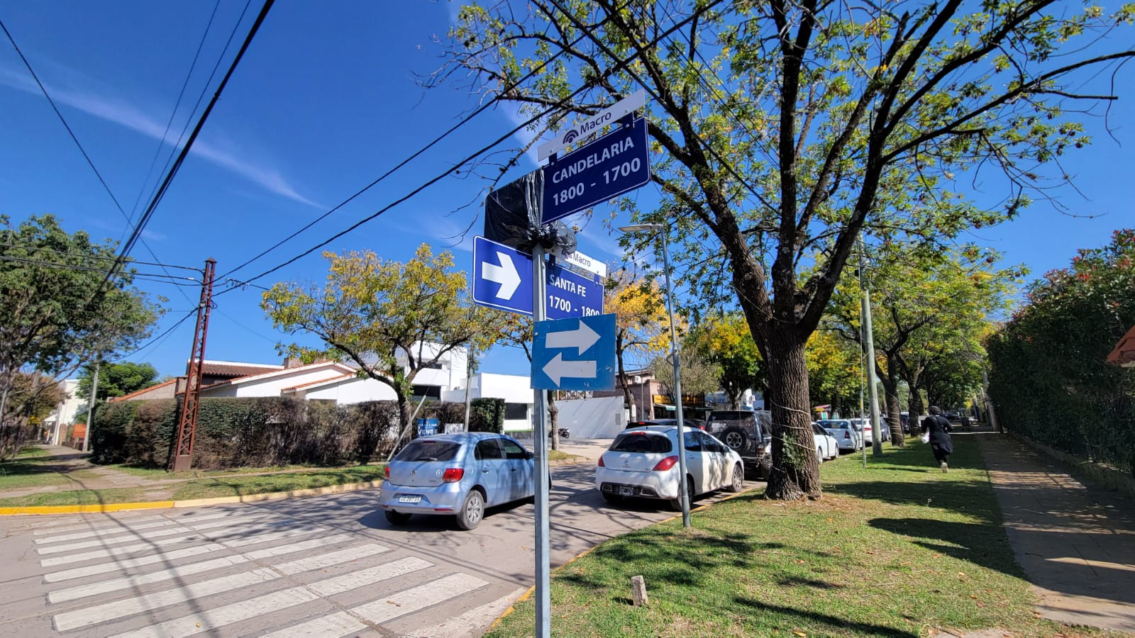 Tránsito en Funes: calle Candelaria pasó a ser doble mano